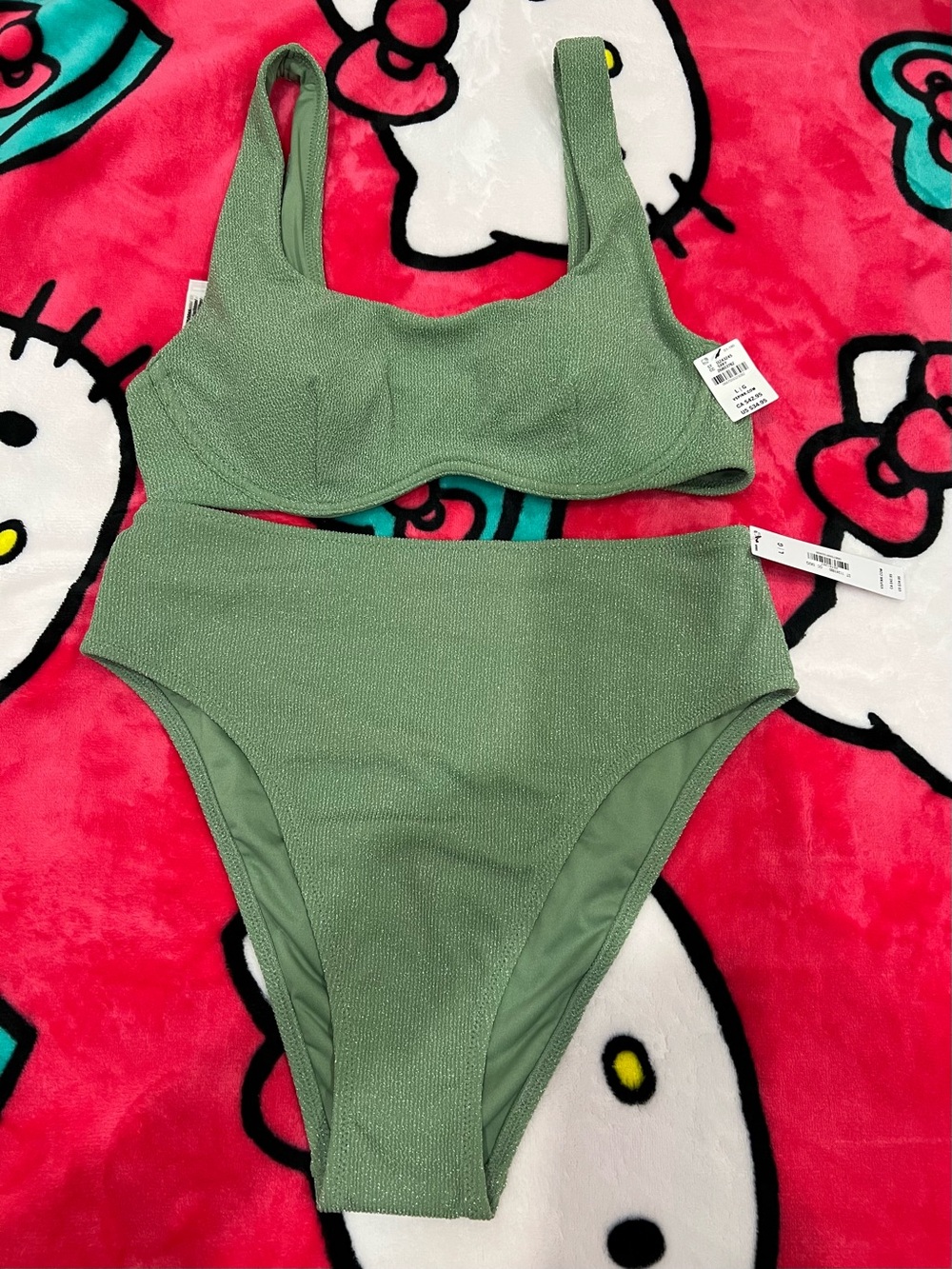 VS Sparkly Green Tankini